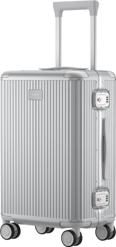 Xiaomi Aluminum Frame Koffer 20Inch – Harde Reiskoffer met Aluminium Frame, TSA-slot, 360° Spinner Wielen en Telescopische Handgreep – Zwart
