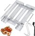 Merkloos Barbecue gereedschapset - Outdoor Barbecue Rookbak, RVS Rooknetmand (Type M)