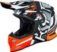 KYT Skyhawk Hyperflow Mat Grijs Oranje Crosshelm