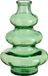 Mica Decorations Bloemenvaas Sira - transparant glas - groen - D14,5 x H22 cm