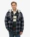 Superdry Overhemd Surplus Hooded Check Shirt M4011032a G7t Navy Window Check Mannen Maat - L
