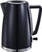 Série Leonidas Bouilloire en acier inoxydable 1,7 Litre 2200 Watt Noir