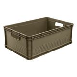 keeeper robert Stevige transportbak, 45 l, 60 x 40 x 22 cm, maximaal draagvermogen van 60 kg, zuurbestendig en voedselveilig, olijfgroen