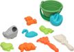 Atosa Set de jouets de plage/bac à sable - seau/pelles - moules - tout-petit/enfant - thème animaux