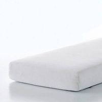 Coton drap housse molletonné (jusqu'à 25 cm matelas) blanc