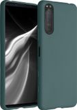 kwmobile telefoonhoesje geschikt voor Sony Xperia 5 II - Back cover in blauwgroen