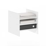 Furinno Cubicle 3-Shelf File Organizer Cube Insert, Wit