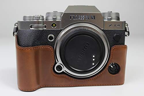 Zakao X-T4 beschermhoes - PU-leer - Fujifilm Fuji X-T4 XT4 (koffie)