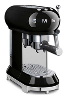 Smeg ECF01BLEU Espressomachine - Zwart - 1L - Half automatisch