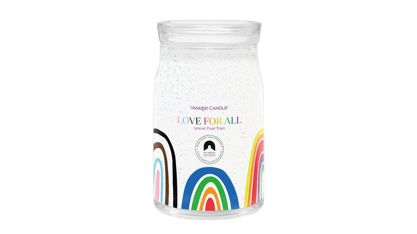 Yankee Candle Love For All Large Jar Candle - Wood Scent - White - 90 Hours