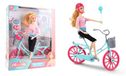 MELODY - Pop die fietst - Melody City - Mannequinpop - 126648 - Roze - Plastic - Figuur - Pop - Kinder speelgoed - Verjaardag - Vanaf 3 jaar