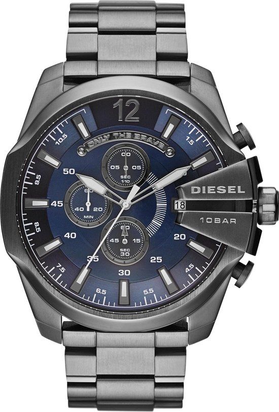 Diesel Mega Chief DZ4329 Herenhorloge 51 mm - Grijs