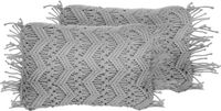 Beliani KIRIKKALE - Sierkussen set van 2 - Grijs - 30 x 45 cm - Katoen