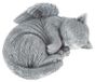 Statue de jardin Chat avec ailes - Gris - Décoration souvenir