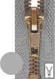 Opti Prym Ritssluiting Metaal 6mm Antiek Midden Grijs 18 cm
