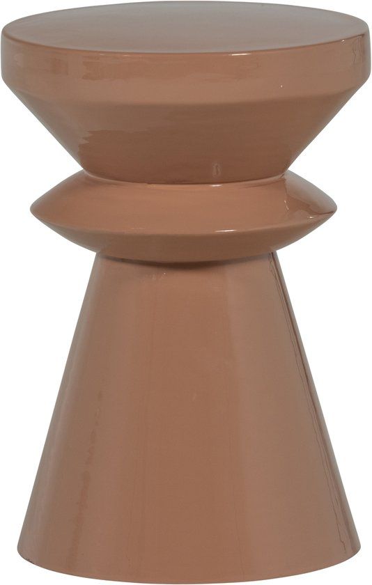 WOOOD Fedde Bijzettafel - Metaal - Oud Roze