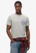 Superdry Copper Label T-shirt met grafische print op de borst Heren Grijs XL