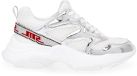 Steve Madden Damestrainers Medallist2 Zilver/Wit