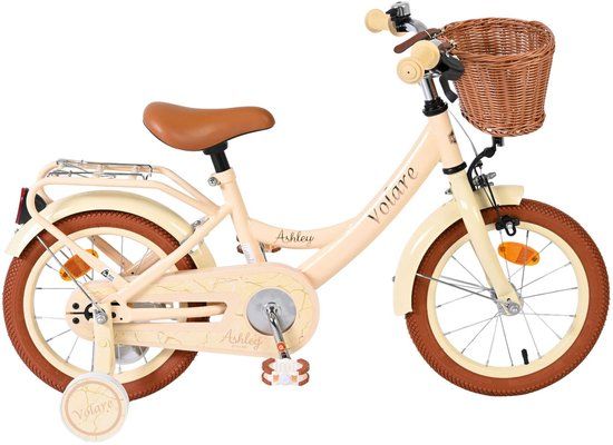 Volare Ashley Kinderfiets - Meisjes - 14 inch - Creme