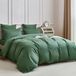 Ensemble de literie - 100% coton - 135 x 200 cm - vert