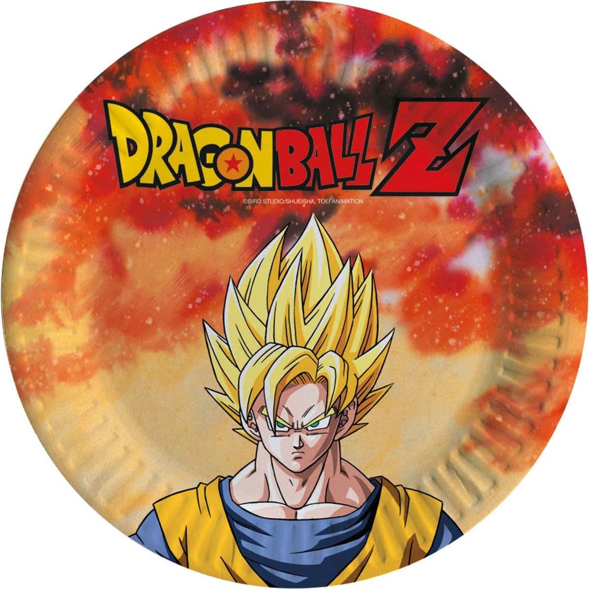 GIOCOPLAST NATALE S.P.A - bord 18 cm Dragon Ball Z, meerkleurig, 5CG82006