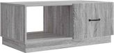 vidaXL Salontafel Grijs Sonoma 90 x 50 x 37 cm Bewerkt Hout