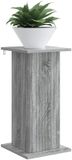 vidaXL Plantenstandaard Grijs Sonoma 30,5 x 30 x 60,5 cm Bewerkt Hout
