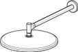 Hansa Aurelia Hoofddouche, diameter 30 cm, chroom