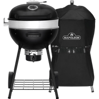 Napoleon PRO Houtskool Kettle Mat Zwart met Bakplaat + Napoleon Hoes voor Premium en Pro Kettle 57 cm