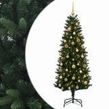 vidaXL Sapin de Noël artificiel avec 150 LED blanc chaud 120 cm