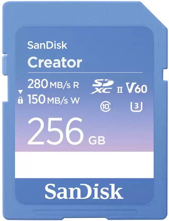 SanDisk Creator 256 GB SDXC UHS-II Klasse 10