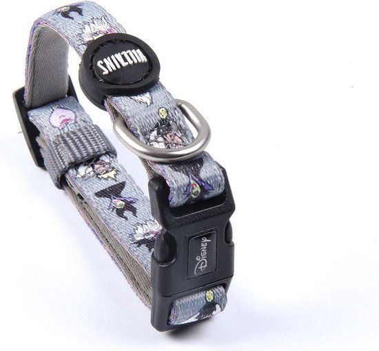 1691 Disney Hondenhalsband Villains Grijs M/L