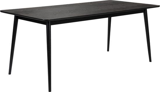 Housecraft living Feliz Lifestyle Fabio Eettafel - Hout Visgraat - 160x80 cm - Zwart