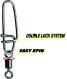 Gamakatsu Hyper S-Snap X H-Swivel - Size 4 - 4 stuks - Zwart