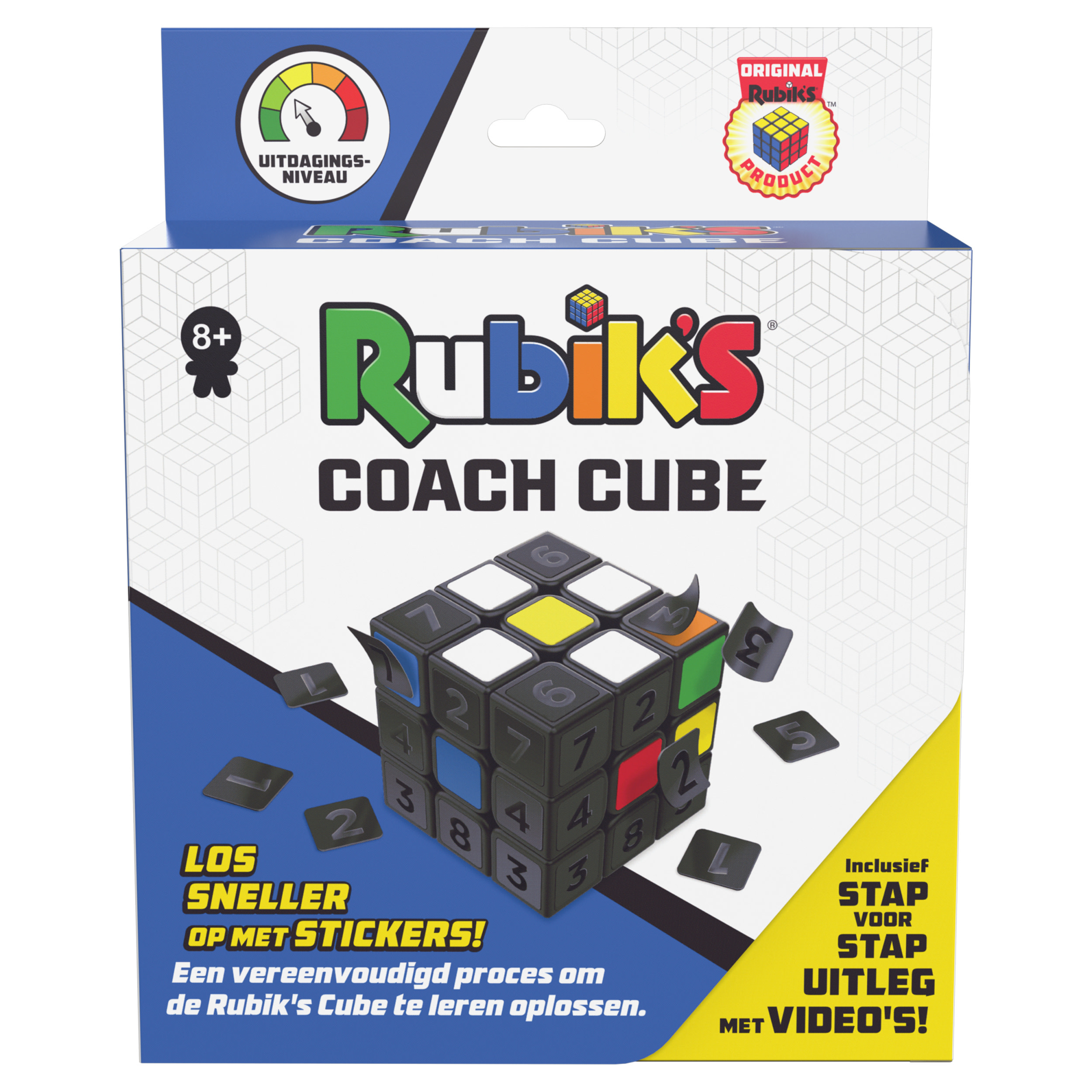 Spin Master Rubik&#39;s Coach Cube - Leer de 3x3 kubus oplossen met een Nederlandstalige handleiding en video&#39;s