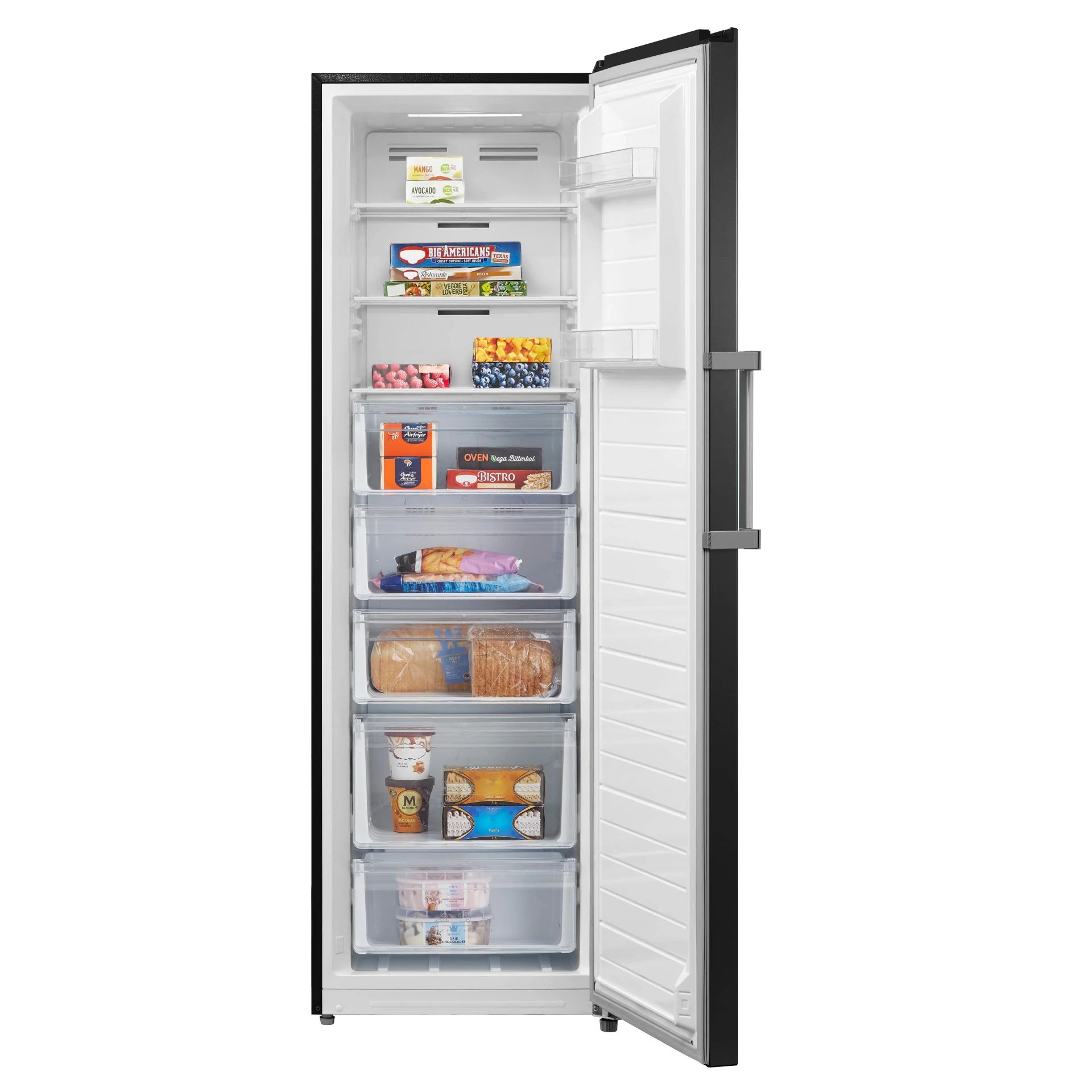 Inventum VR1850B - Vrijstaande vrieskast - No Frost - 272 liter - Zwart RVS