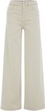 WE Fashion Dames high rise wide leg jeans Light grey
