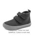 Cienta Baby canvas schoenen donkergrijs klittenband laarzen harde zool textiel natuurrubber 30
