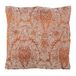 DRW Orange Polyester Square Cushion with Zipper, 45 x 45 cm