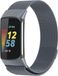 Strap-it Milanese band - space grey - Geschikt voor Fitbit Charge 5