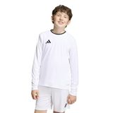 adidas Entrada26 Long Sleeve Jersey Kids Shirt, white/black, 7-8 Years