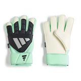 adidas Gants de Gardien Predator Match Fingersave Final Rush - Noir/Vert/Argenté, pointure 7