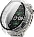 Strap-it hard case hoesje met glasplaat geschikt voor Amazfit Balance 3 (transparant)