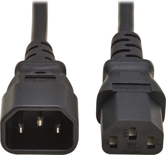 Eaton P004-01M-EU electriciteitssnoer Zwart 1 m IEC C13 IEC C14