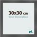 yd. Cadre photo 30x30 cm Noir mat MDF Pisa