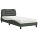 Maison Exclusive - Lit avec matelas "Hvar", gris foncé, 90x200 cm, rembourré