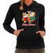 Merry Christmas - sweat à capuche / sweat à capuche - noir - femmes - vêtements de Noël / tenue de Noël M