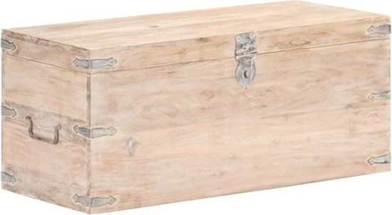 vidaXL Kist 90x40x40 cm massief acaciahout