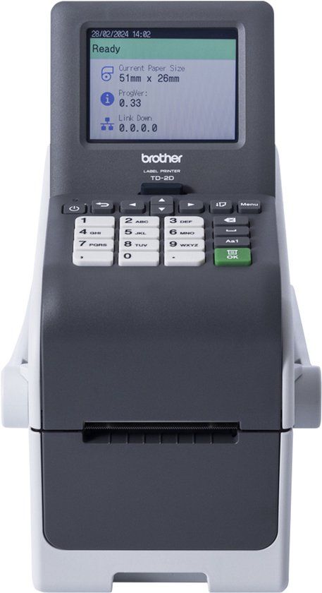Brother TD-2350DSAH300 labelprinter Direct thermisch 300 x 300 DPI 152 mm/sec Bedraad en draadloos Ethernet LAN Wifi Bluetooth