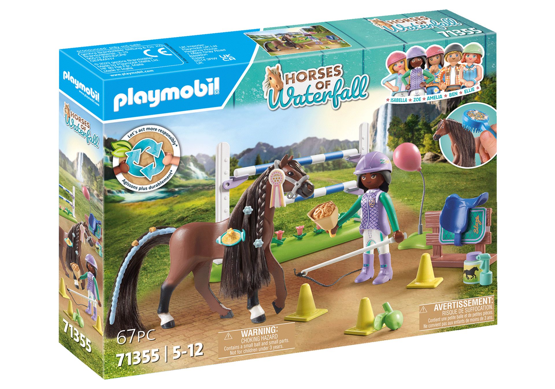 PLAYMOBIL Horses of Waterfall Zoe en Blaze Speelset - 71355